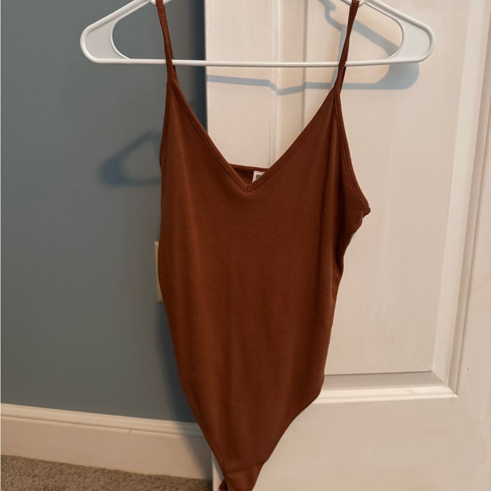 BP Brown Sleeveless Bodysuit